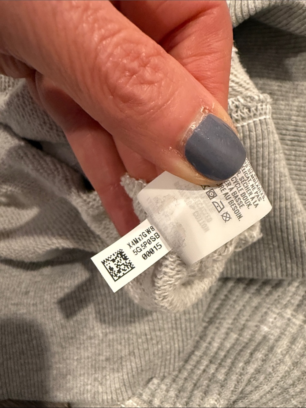 Aerie Essential Waffle Hoodie Gray Size XS - Picture 10 of 12